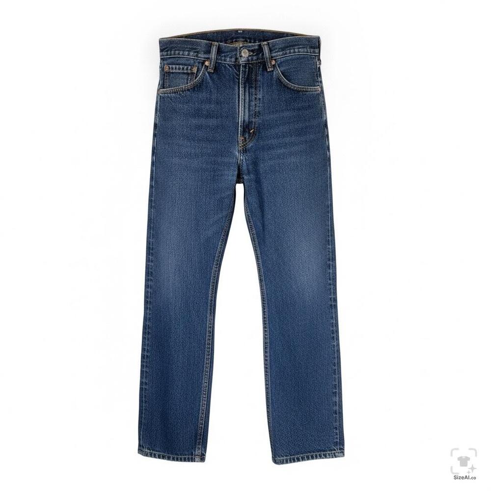 Levis 505 Jeans Mens 33x26 Regular Fit Blue Denim Medium Wash Straight Leg